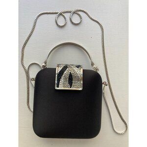 NWT Jere Swarovski Crystal Crossbody Clutch Bag
